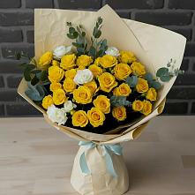 Букет цветов из:  Розы #REPLACE_PRED# Русской Поляне