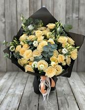 Букет цветов из:  Розы и Лизиантусы #REPLACE_PRED# Русской Поляне