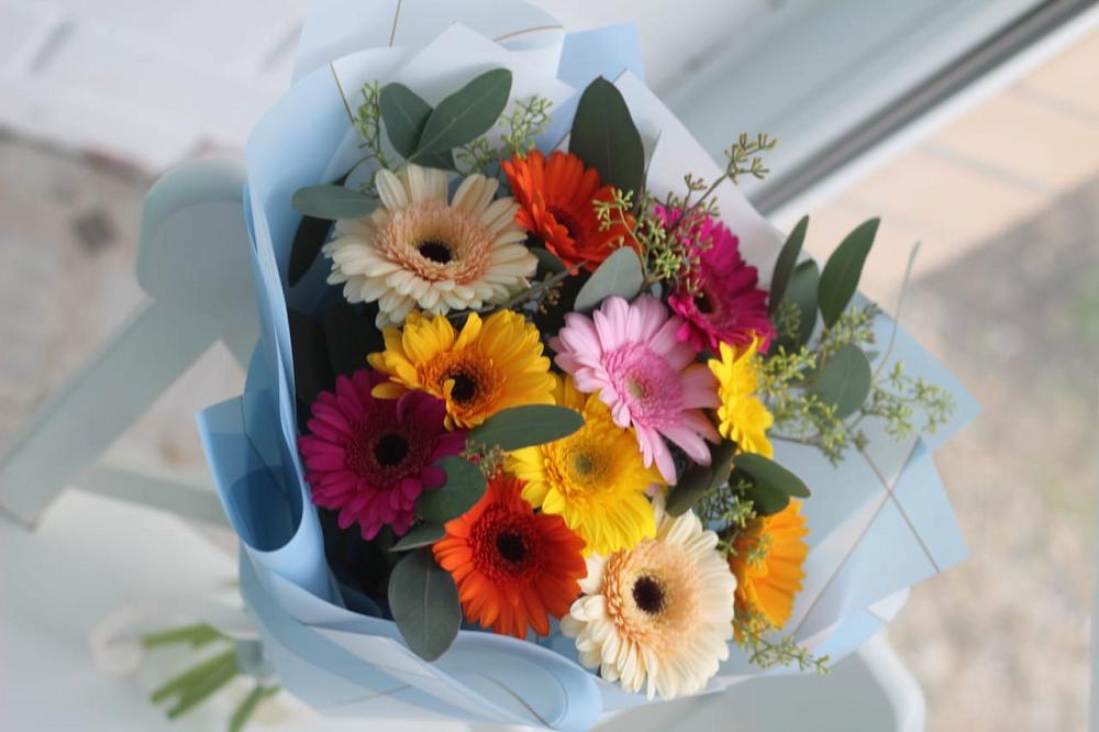 Букет цветов из: Герберы в Русской Поляне