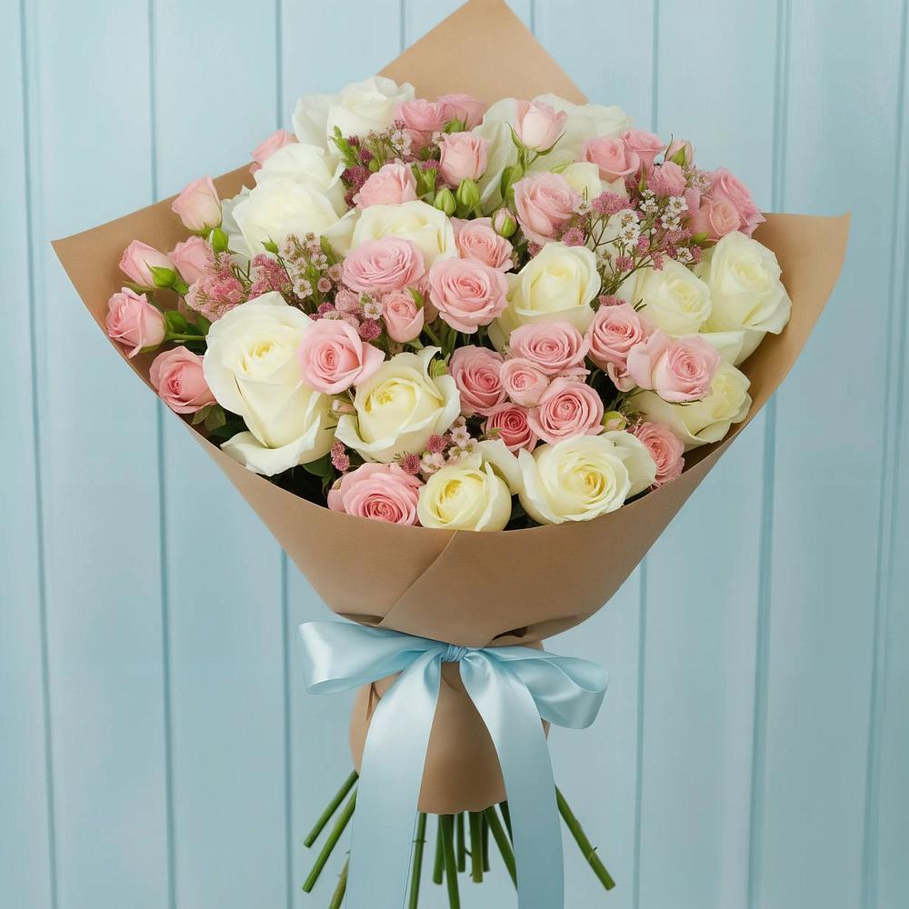 Букет цветов из: Розы в Русской Поляне