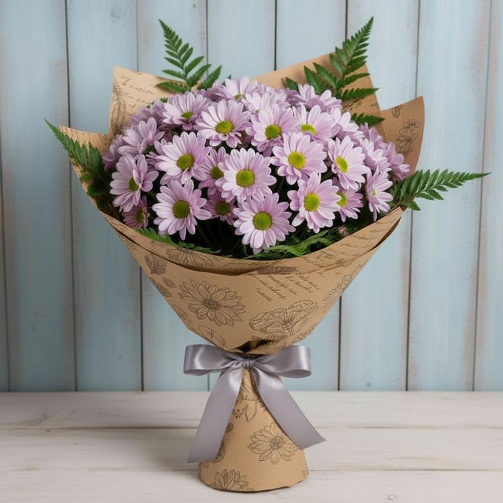 Букет цветов из: Хризантемы в Русской Поляне