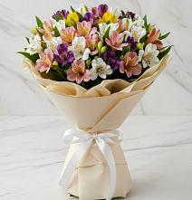 Букет цветов из:  Альстромерии #REPLACE_PRED# Русской Поляне