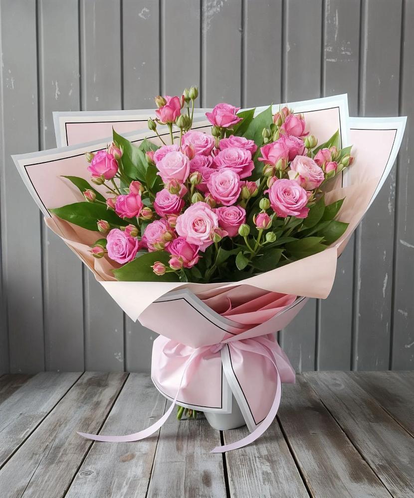 Букет Розовый кустик в Русской Поляне