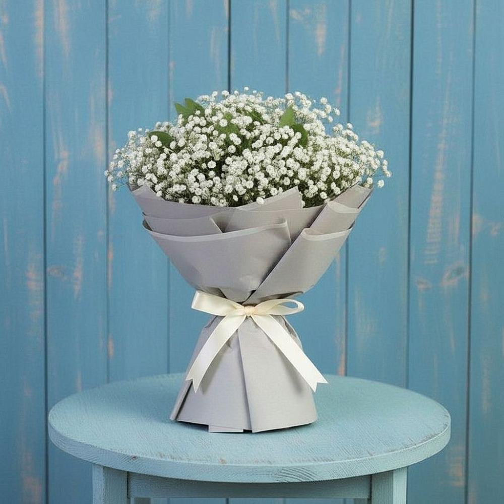 Букет цветов из: Гипсофила в Русской Поляне