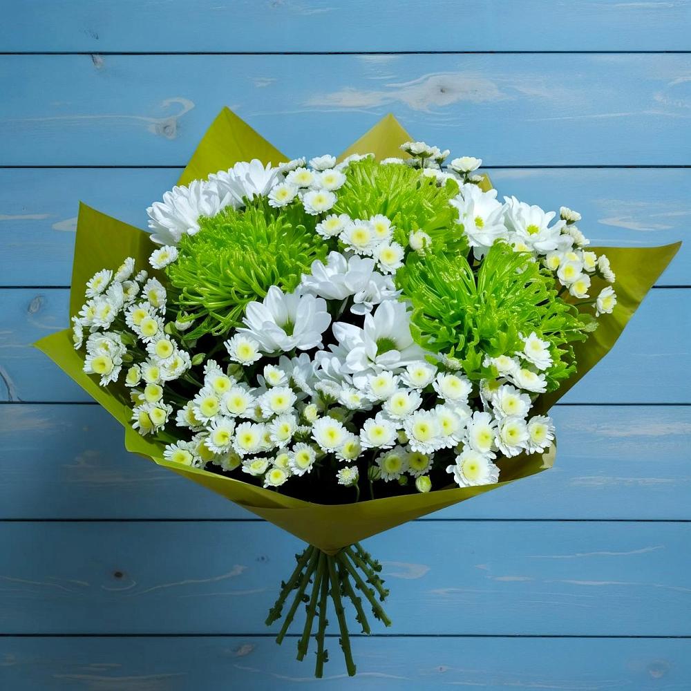 Букет цветов из: Хризантемы в Русской Поляне