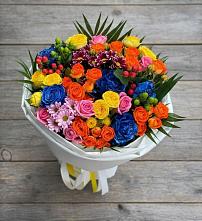 Букет цветов из:  Розы и Хризантемы в Русской Поляне