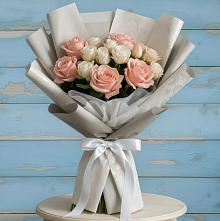Букет цветов из:  Розы #REPLACE_PRED# Русской Поляне
