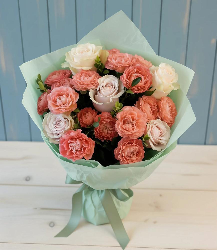 Букет цветов из: Розы в Русской Поляне