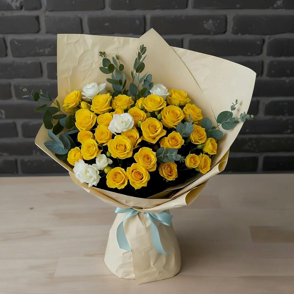 Букет цветов из: Розы в Русской Поляне