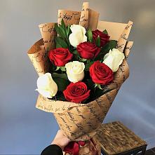 Букет цветов из:  Розы #REPLACE_PRED# Русской Поляне